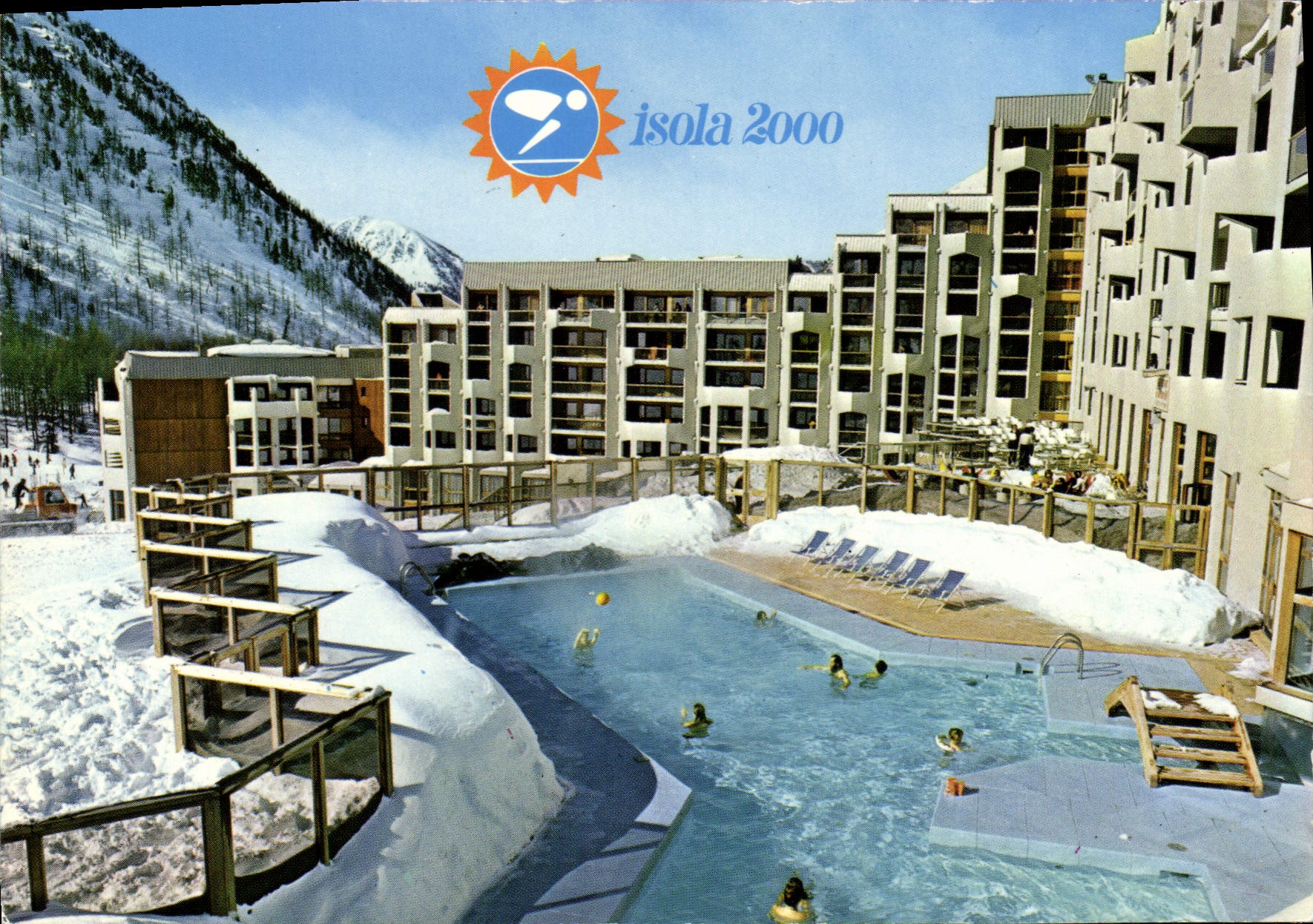 CPSM Isola 2000 Cote d'Azur French Riviera Alpes Maritimes Pistes de 1800 a 2500 m Neige Ski Soleil