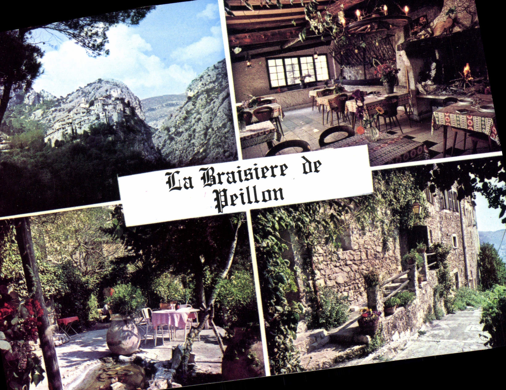 CPSM Nice La Braisiere de Peillonj Auberge route de Sospel au depart de Nice