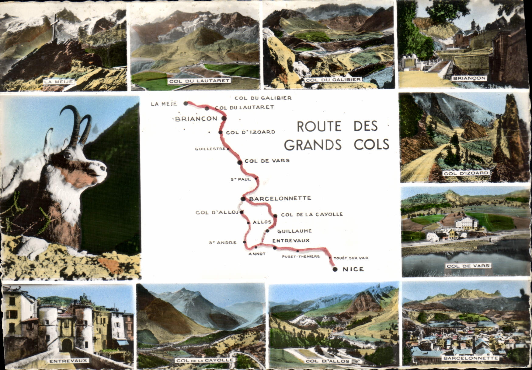 CPSM Les Sites Pittoresque Route des Grands Cols 