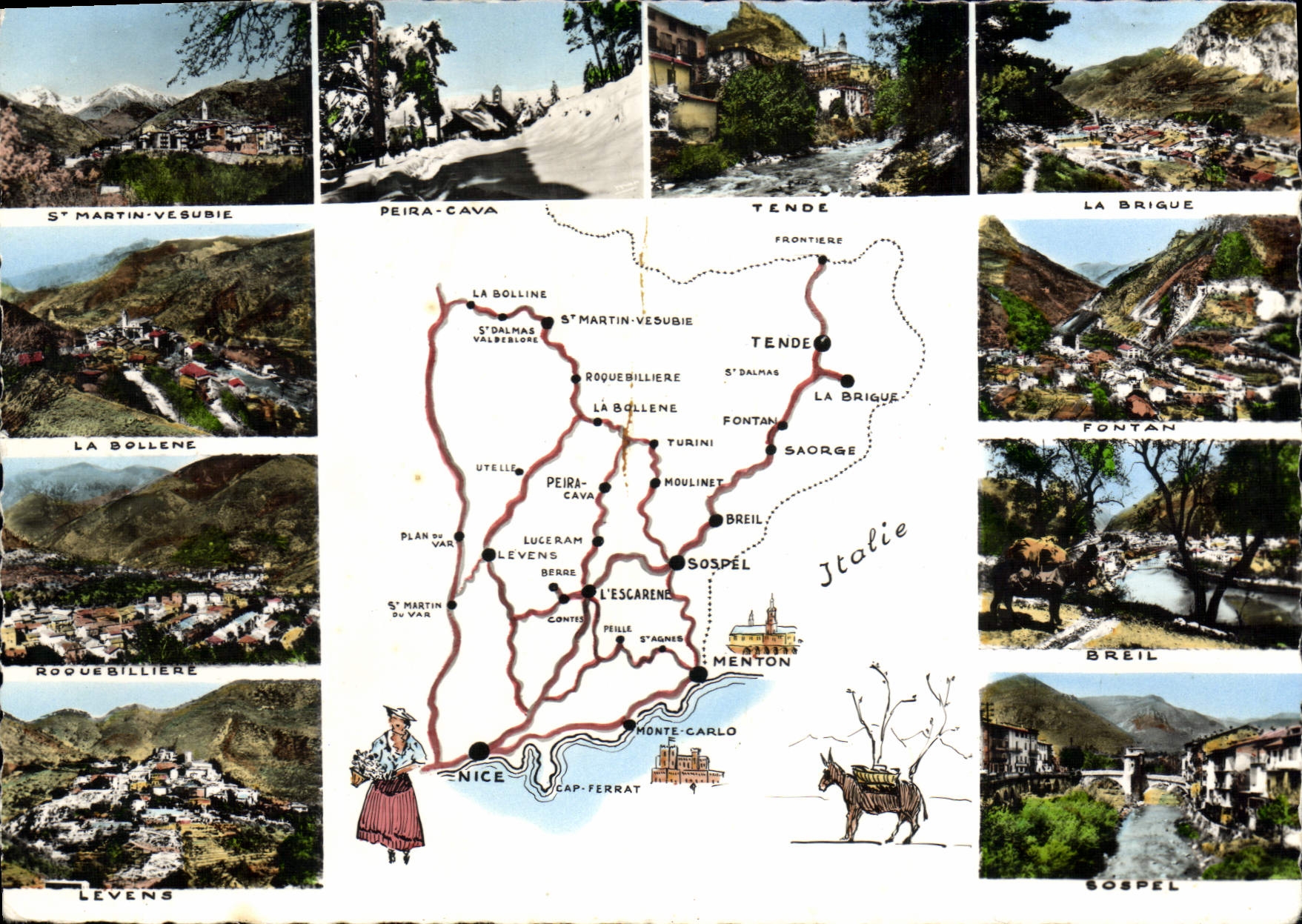 CPSM Circuit Pittoresque des Alpes Maritimes