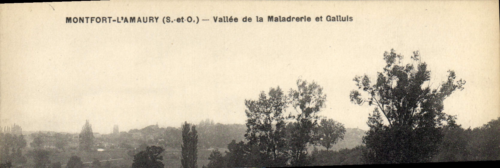 CPA Montfort l'Amaury (S et O) Vallee de la Maladrerie et Galluis