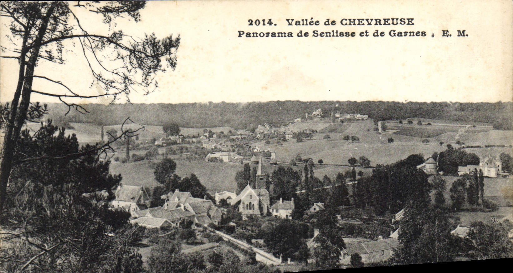 CPA Vallee de Cherveuse Panorama de Senlisse et de Garnes