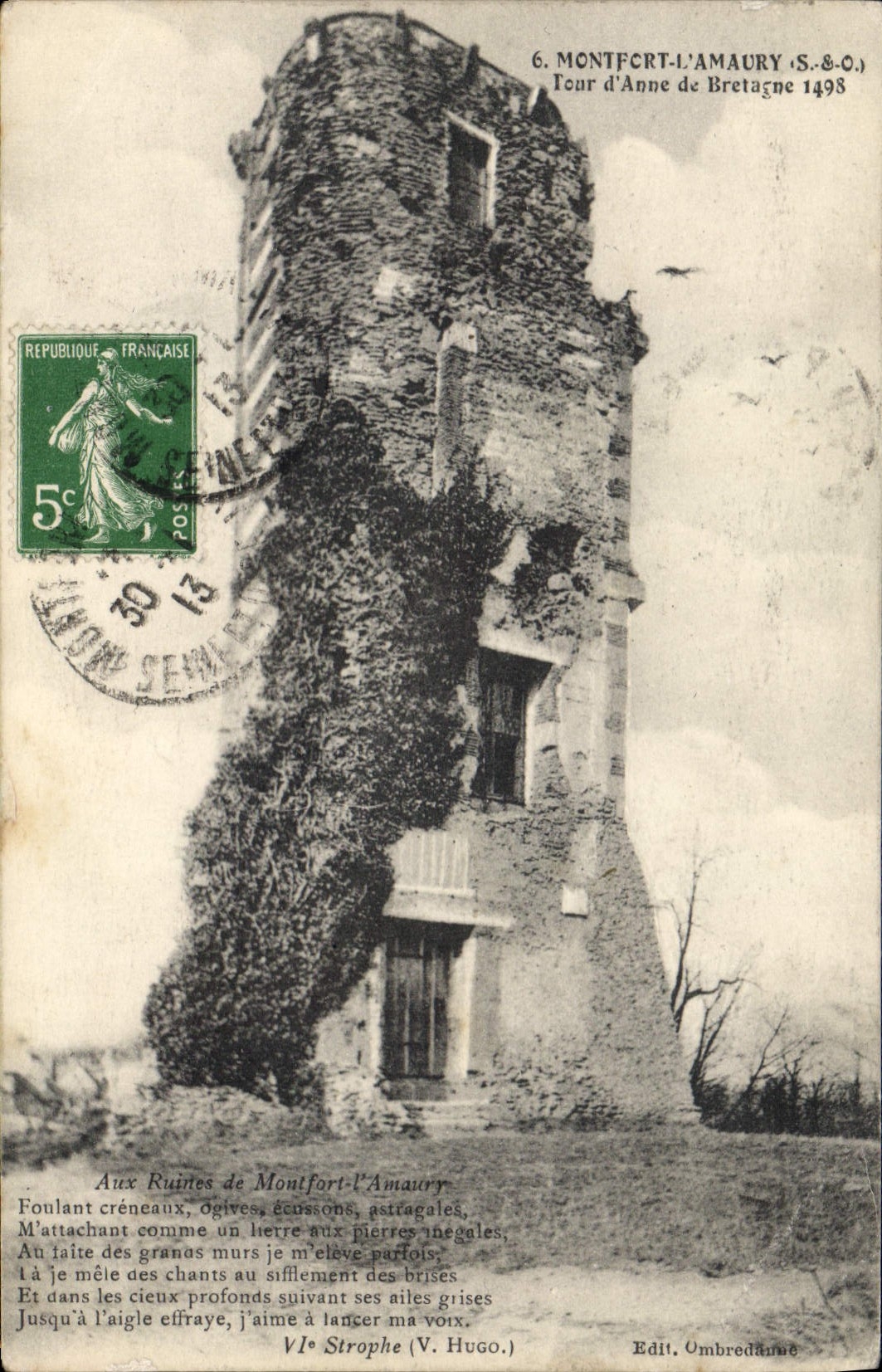 CPA Montfort l'Amaury (S et O) Tour d'Anne de Bretagne 1498