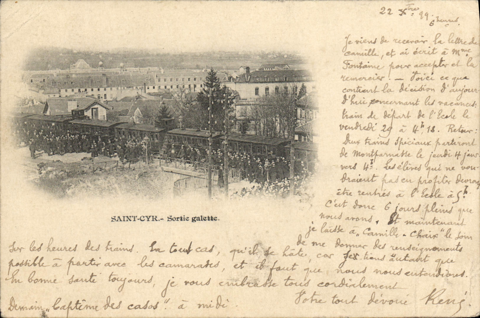 CPA Cyr Saint Cyr Sortie Galette