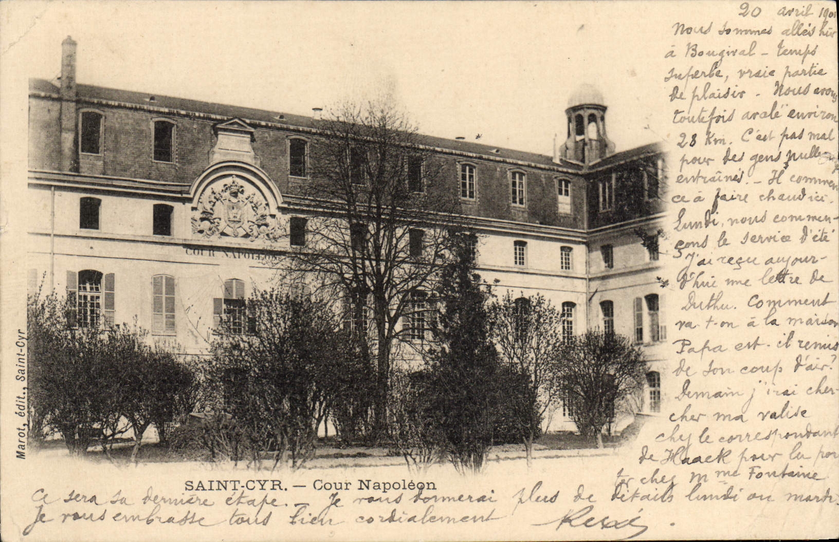 CPA Cyr Saint Cyr Cour Napoleon