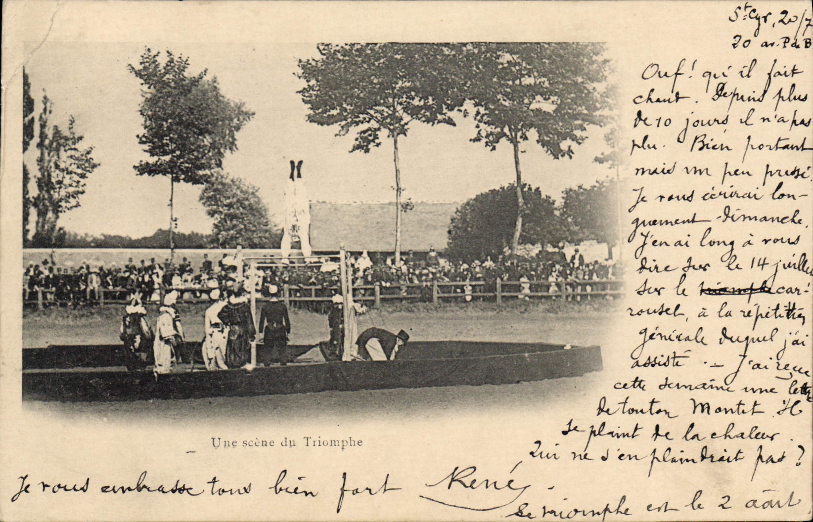 CPA Une scene du Triomphe