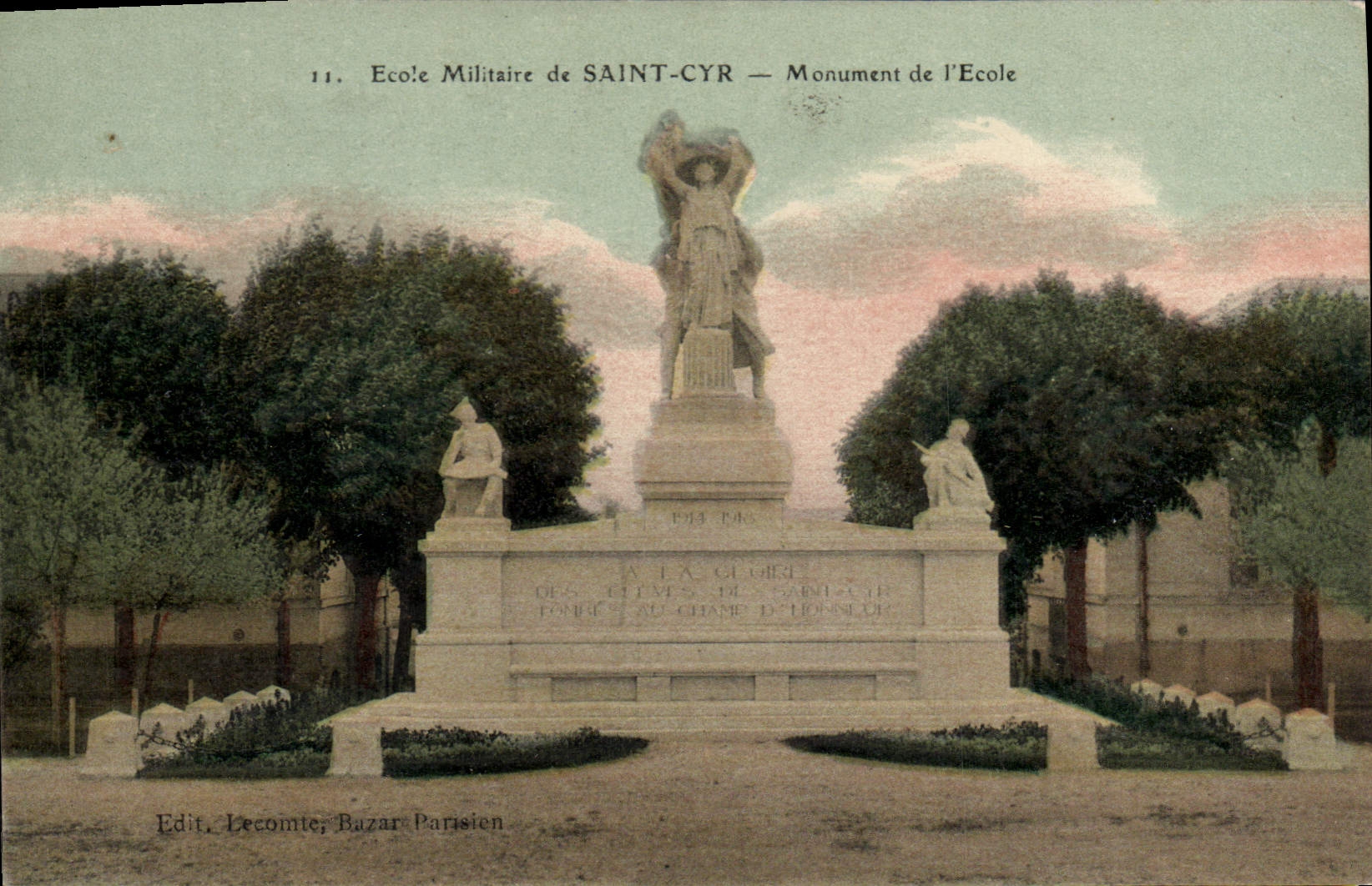 CPA Cyr Saint Cyr Ecole Militaire de Saint Cyr Monument de l'Ecole