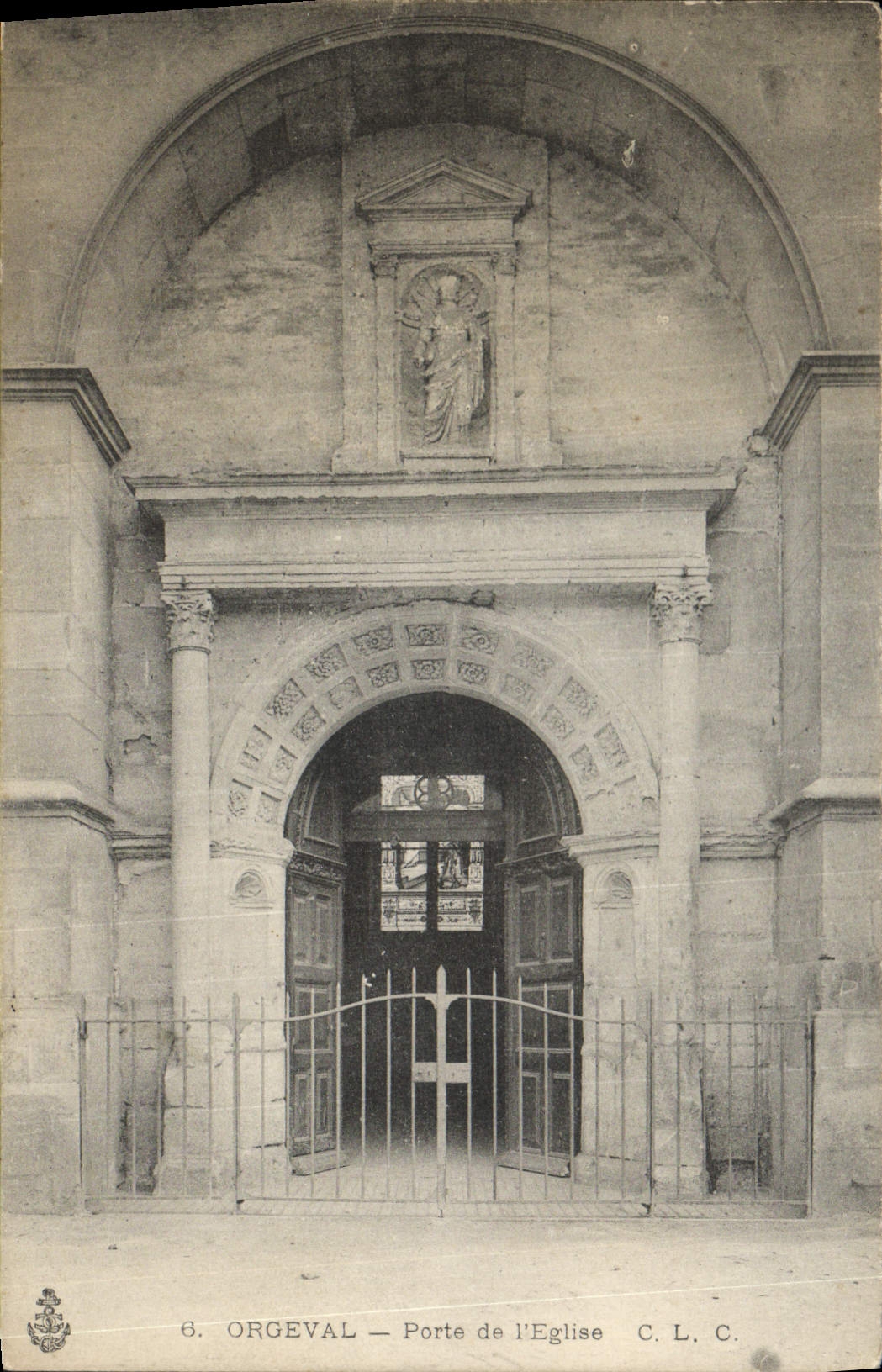 CPA Orgeval Porte de l'Eglise