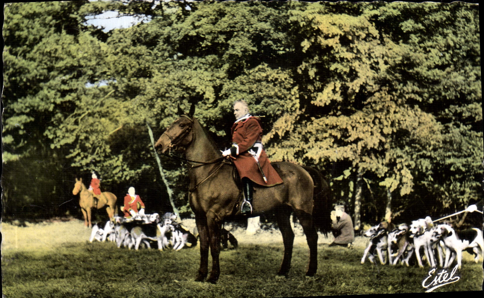 CPA Foret de Rambouillet (S et O) Depart en chasse