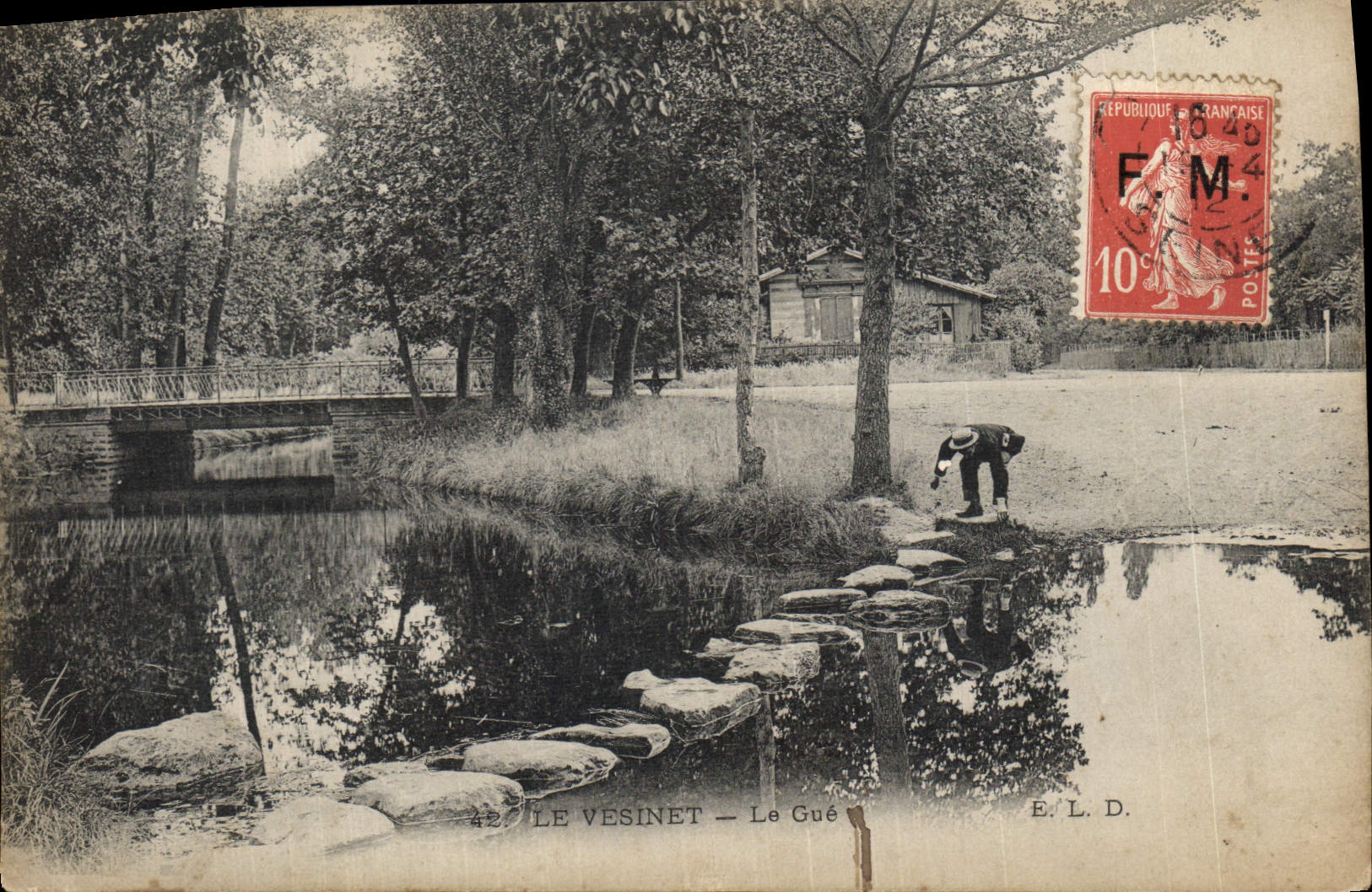 CPA Le Vesinet Le Gue