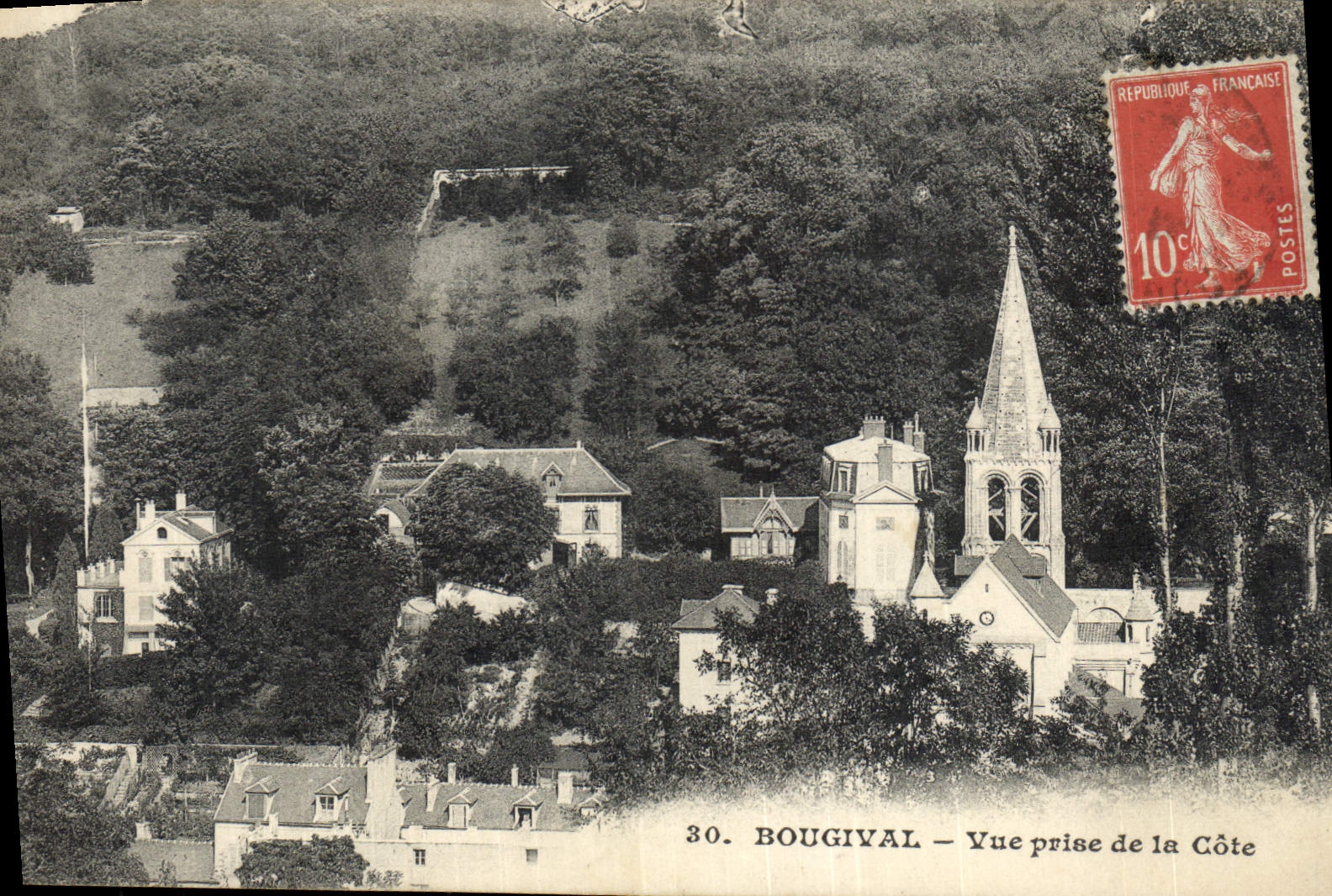CPA Bougival Vue prise de la Cote