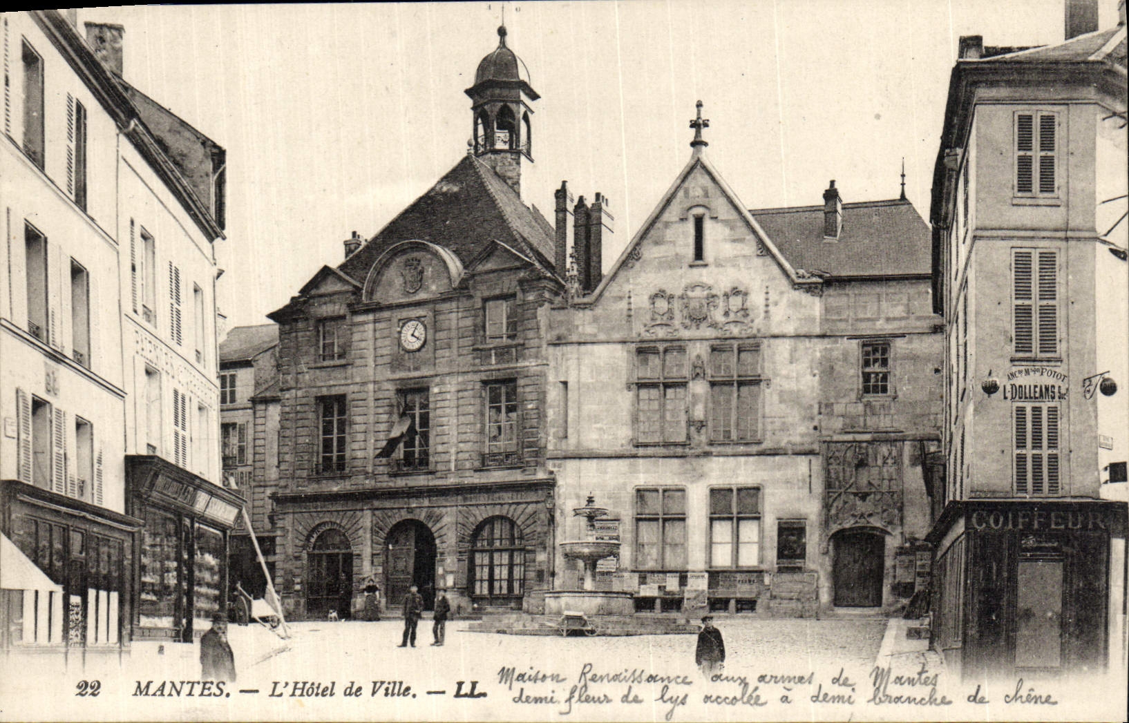 CPA Mantes L'Hotel de Ville