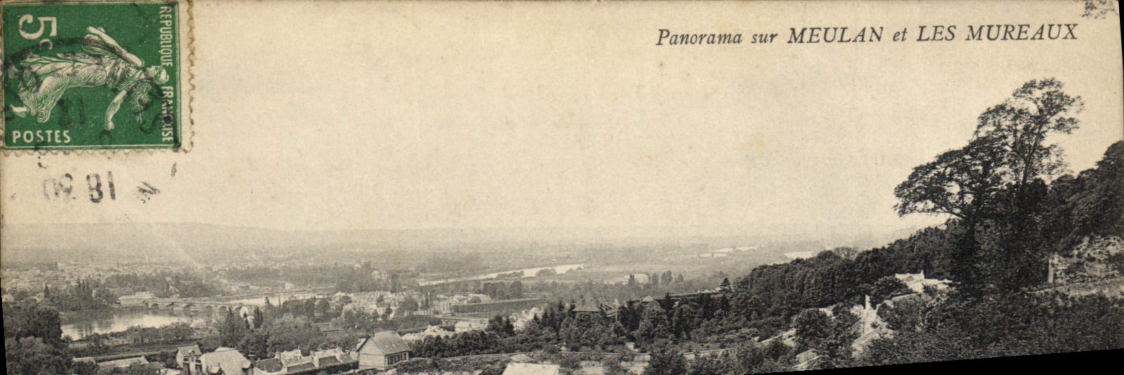 CPA Meulan Panorama sur Meulan et les Mureaux