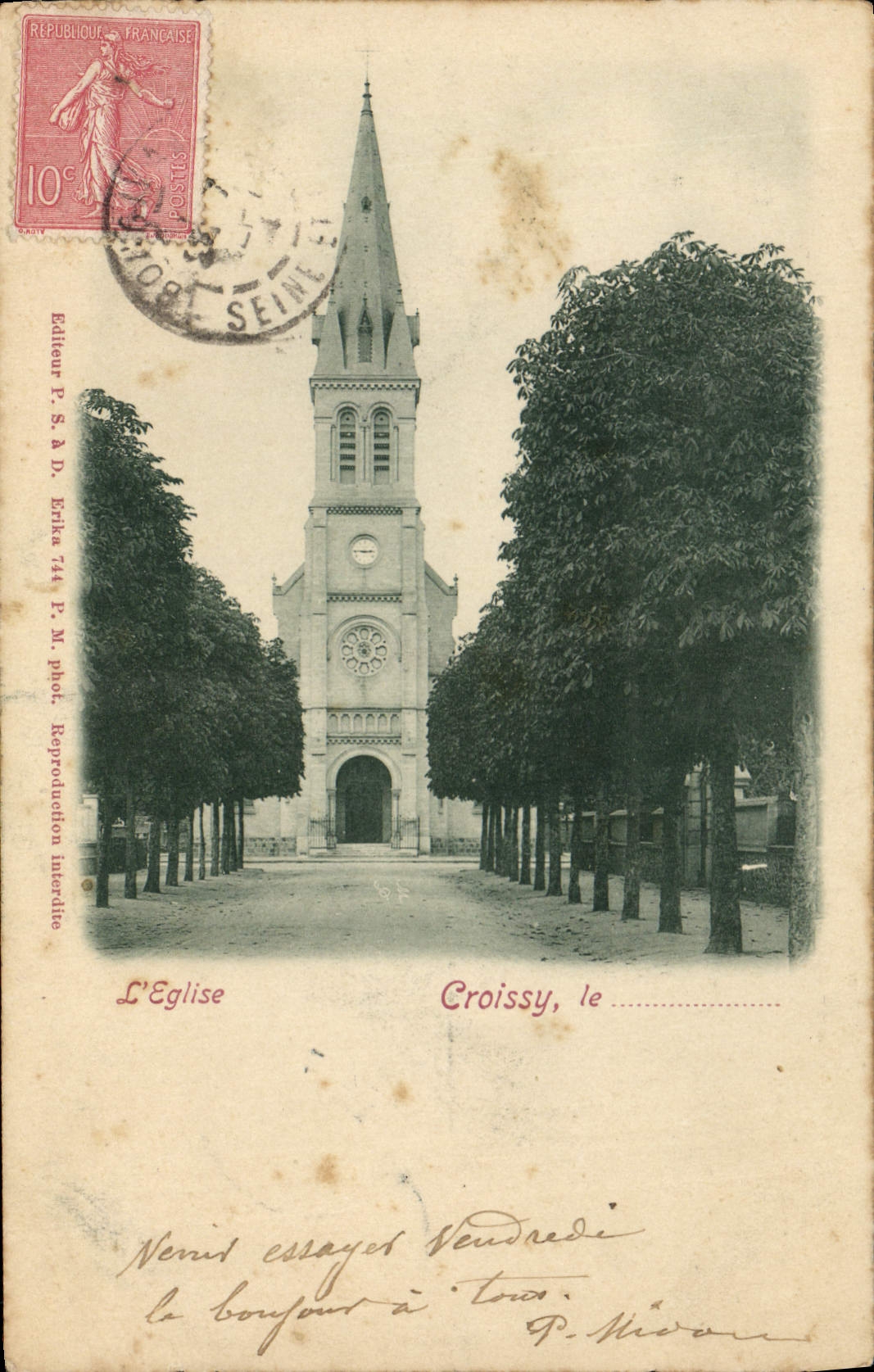 CPA Croissy L'Eglise