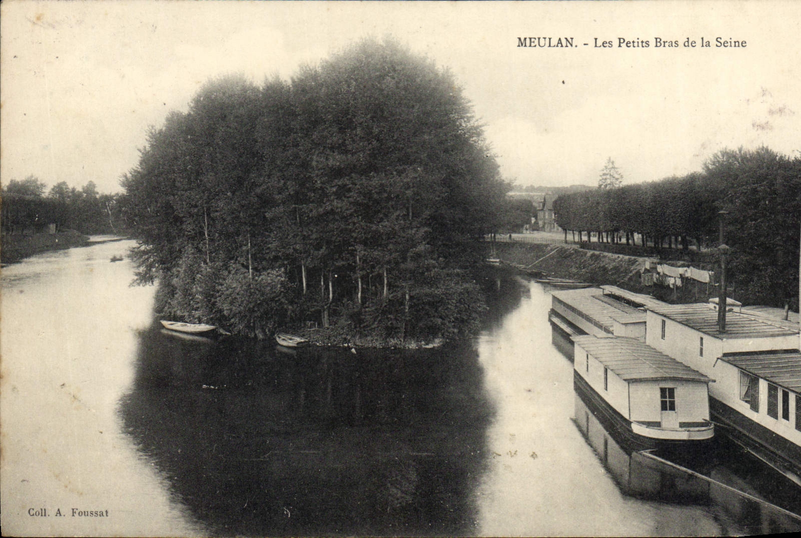 CPA Meulan Les Petits Bras de la Seine