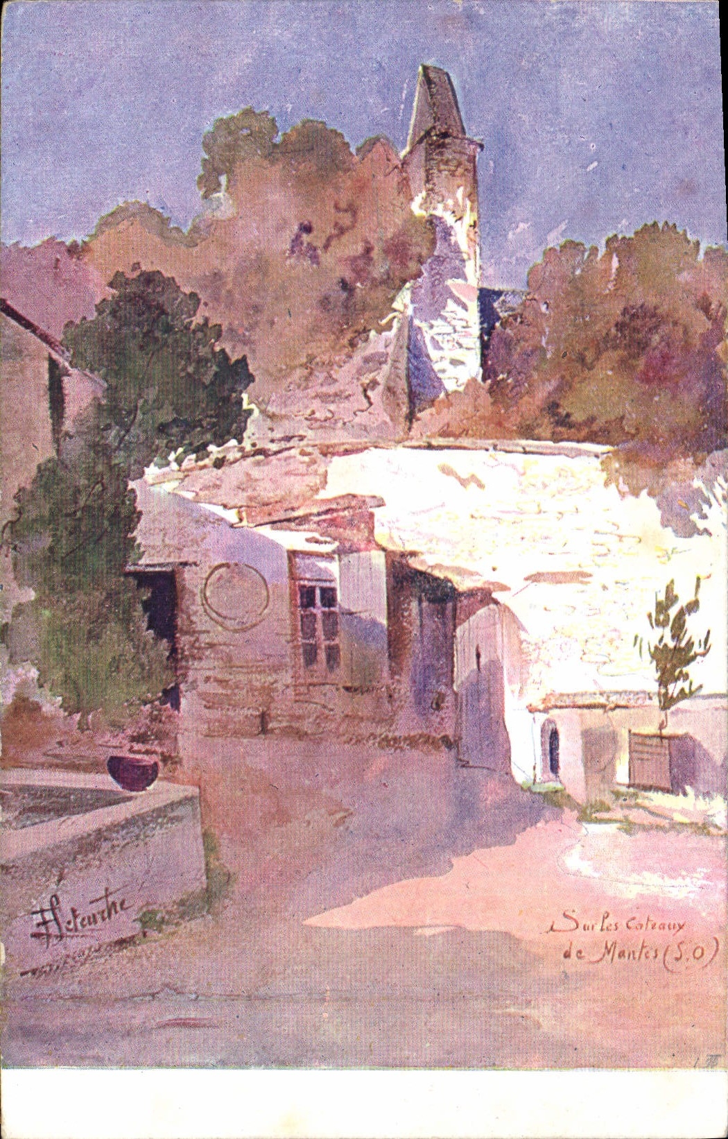 CPA Mantes sur le Catrany de Mantes (S O)