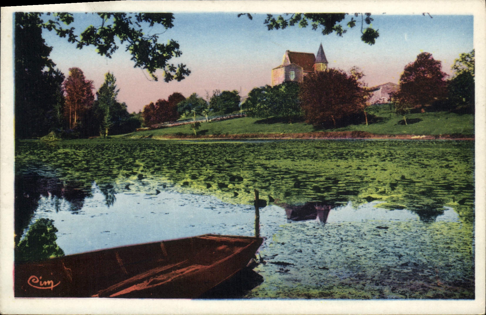 CPA Champdeniers (Deux Sevres) Neuf Chaise le Chateau et l'Etang
