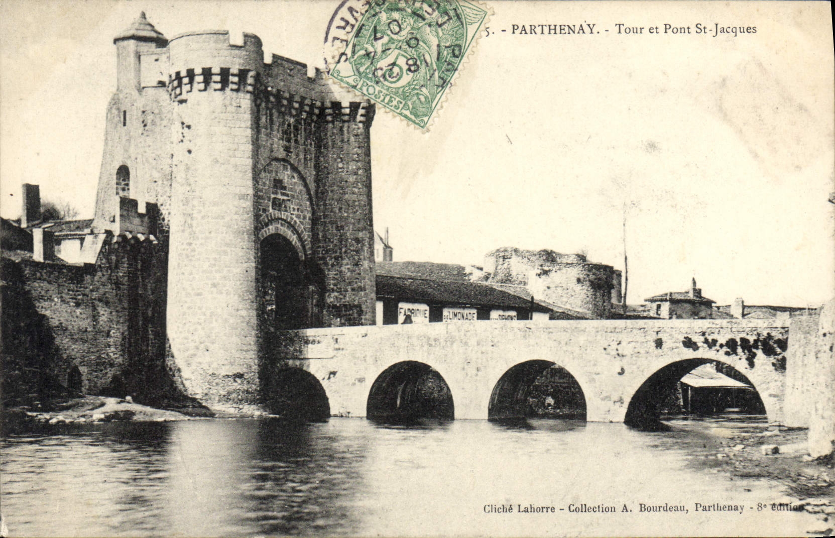 CPA Parthenay Tour et Pont St Jacques