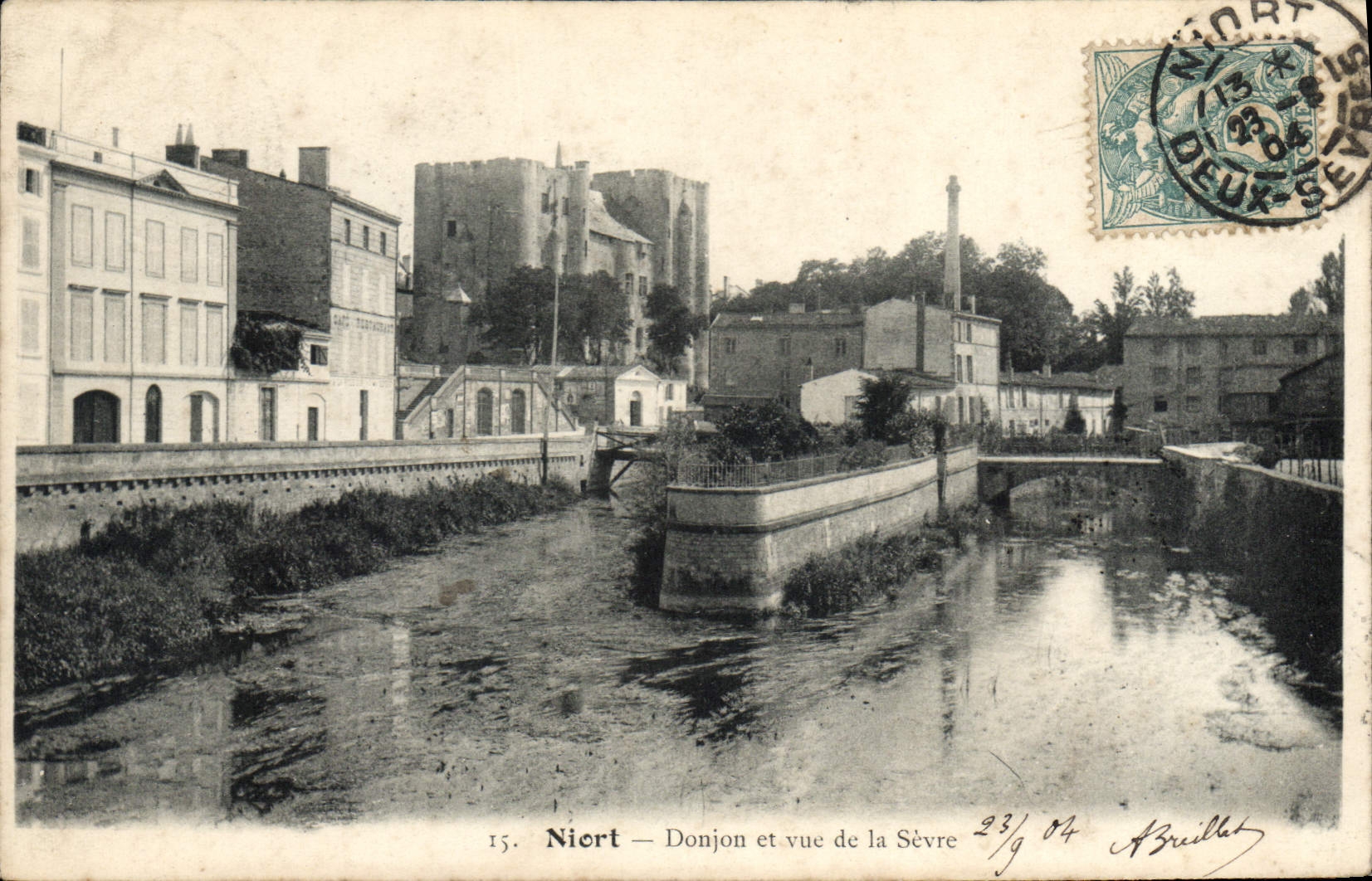 CPA Niort Donjon et vue de la Sevre