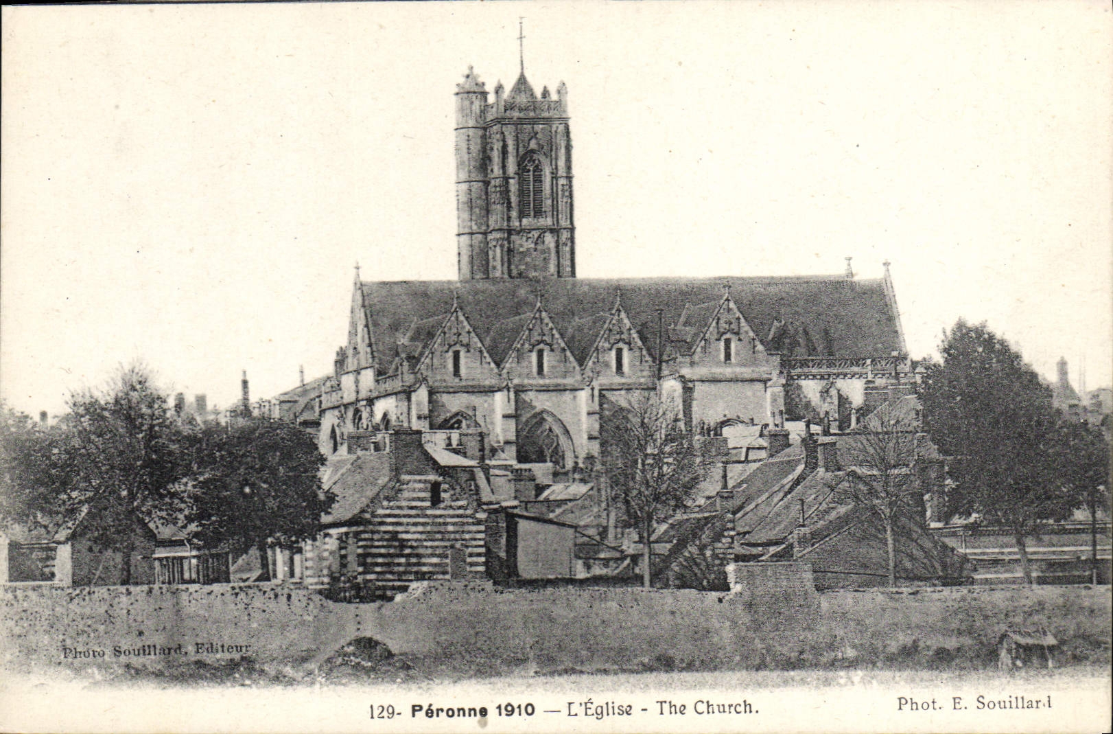 CPA Peronne 1910 L'Eglise