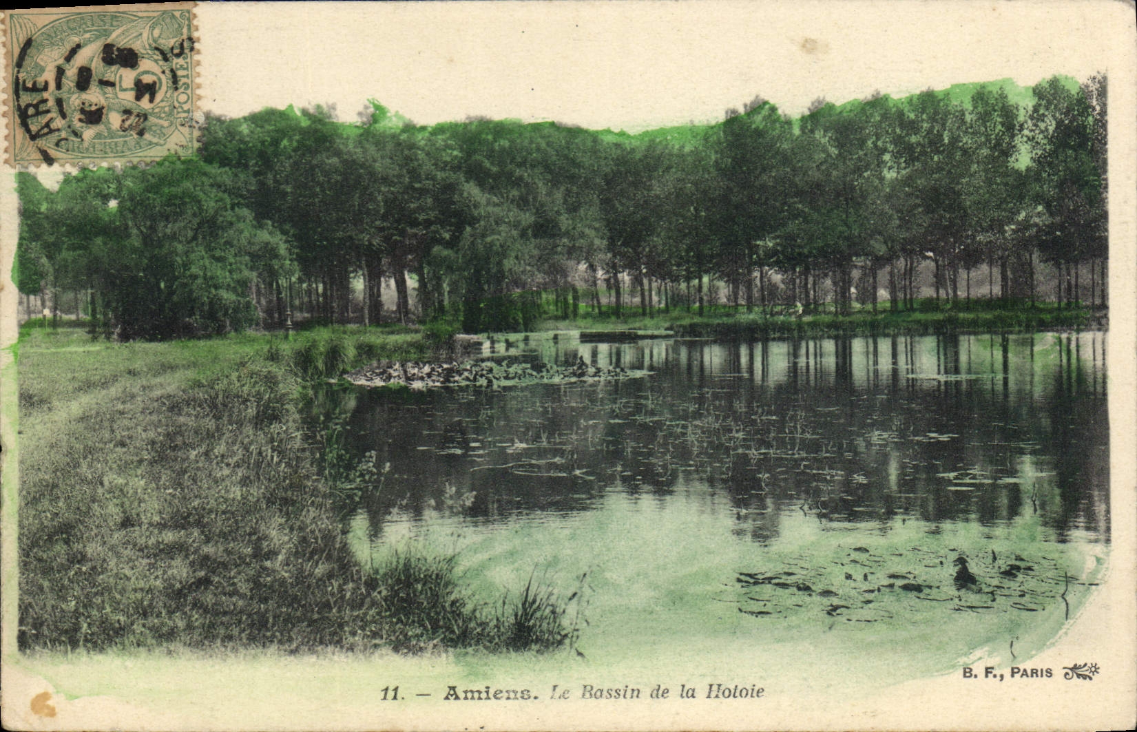 CPA Amiens Le Bassin de la Hotoie