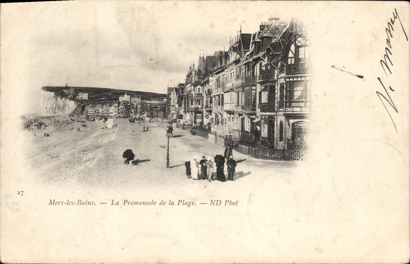 CPA Mers les Bains La Promenade de la Plage