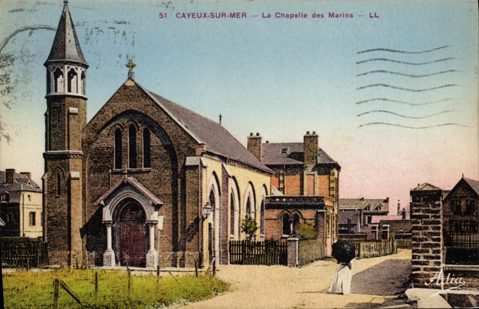 CPA Cayeux sur Mer La Chapelle des Marins