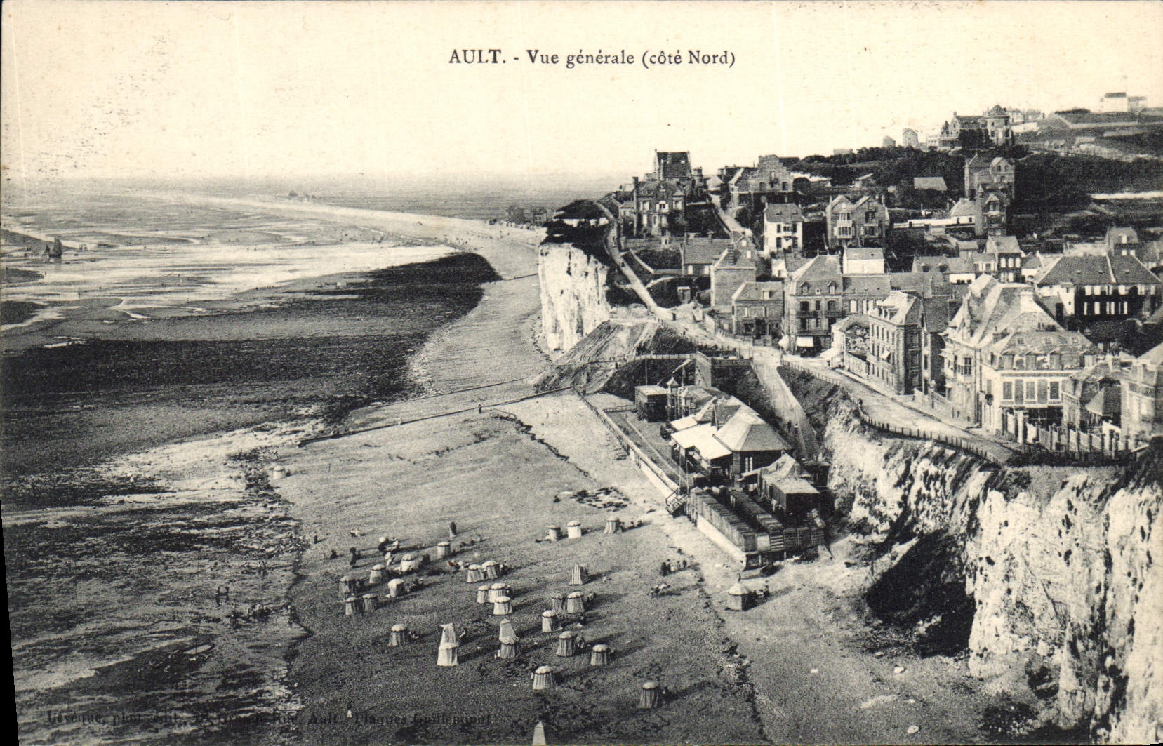 CPA Ault Vue generale (cote Nord)