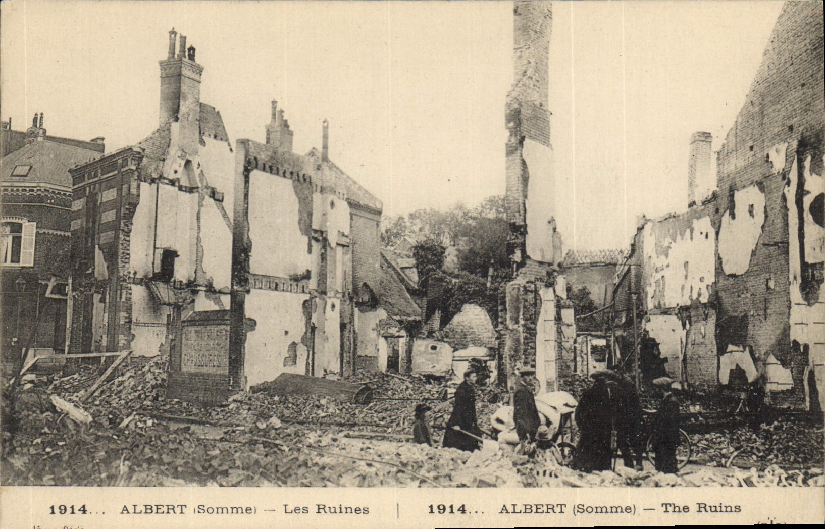 CPA Albert (Somme) Les Ruines
