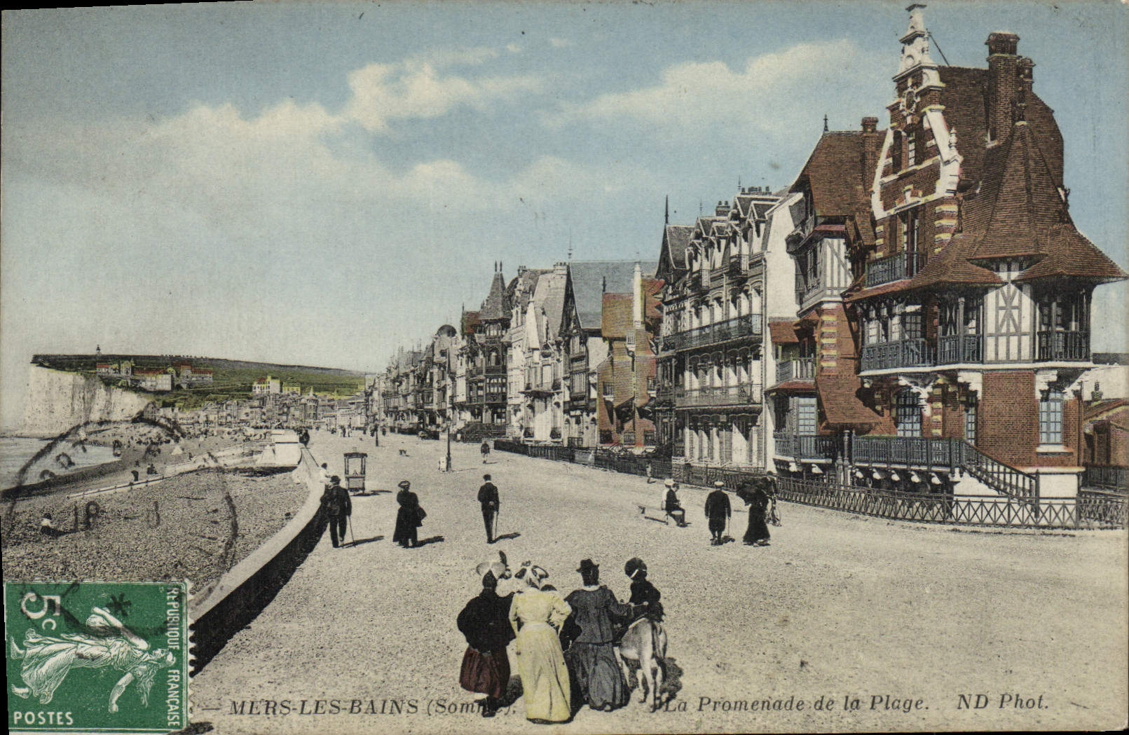 CPA Mers les Bains (Somme) La Promenade de la Plage