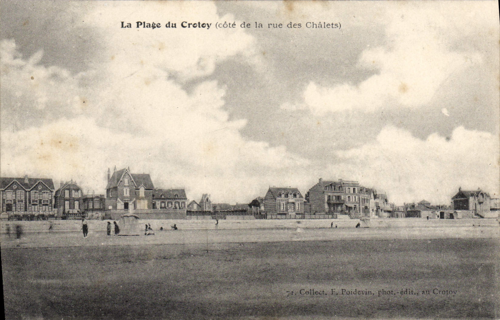 CPA La Plage du Crotoy (cote de la rue des Chalets)