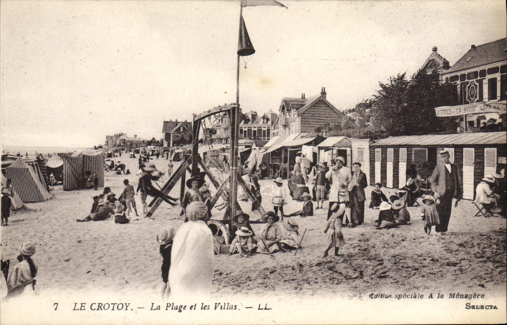 CPA Le Crotoy La Plage et les Villas