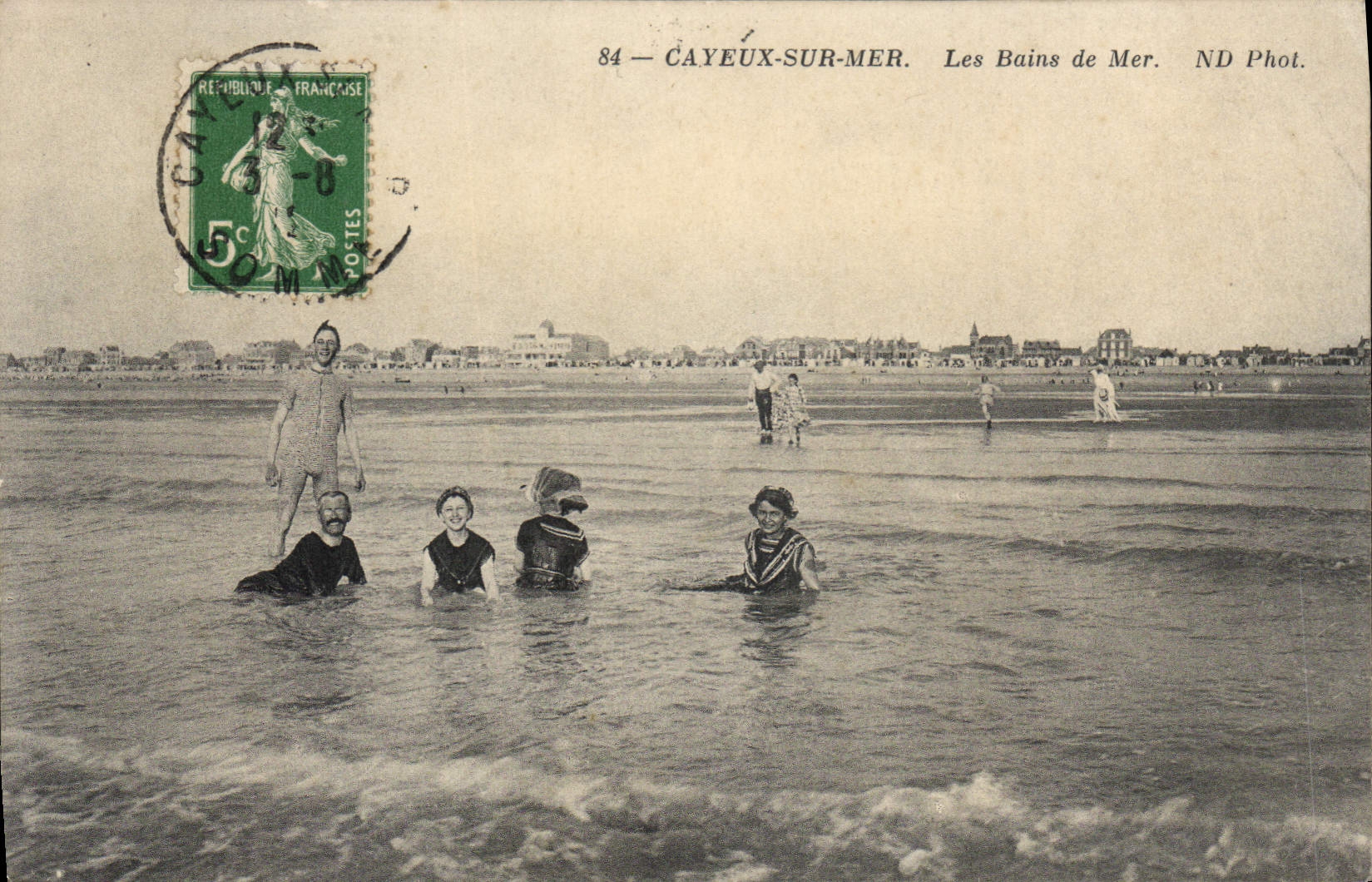 CPA Cayeux sur Mer Les Bains de Mer