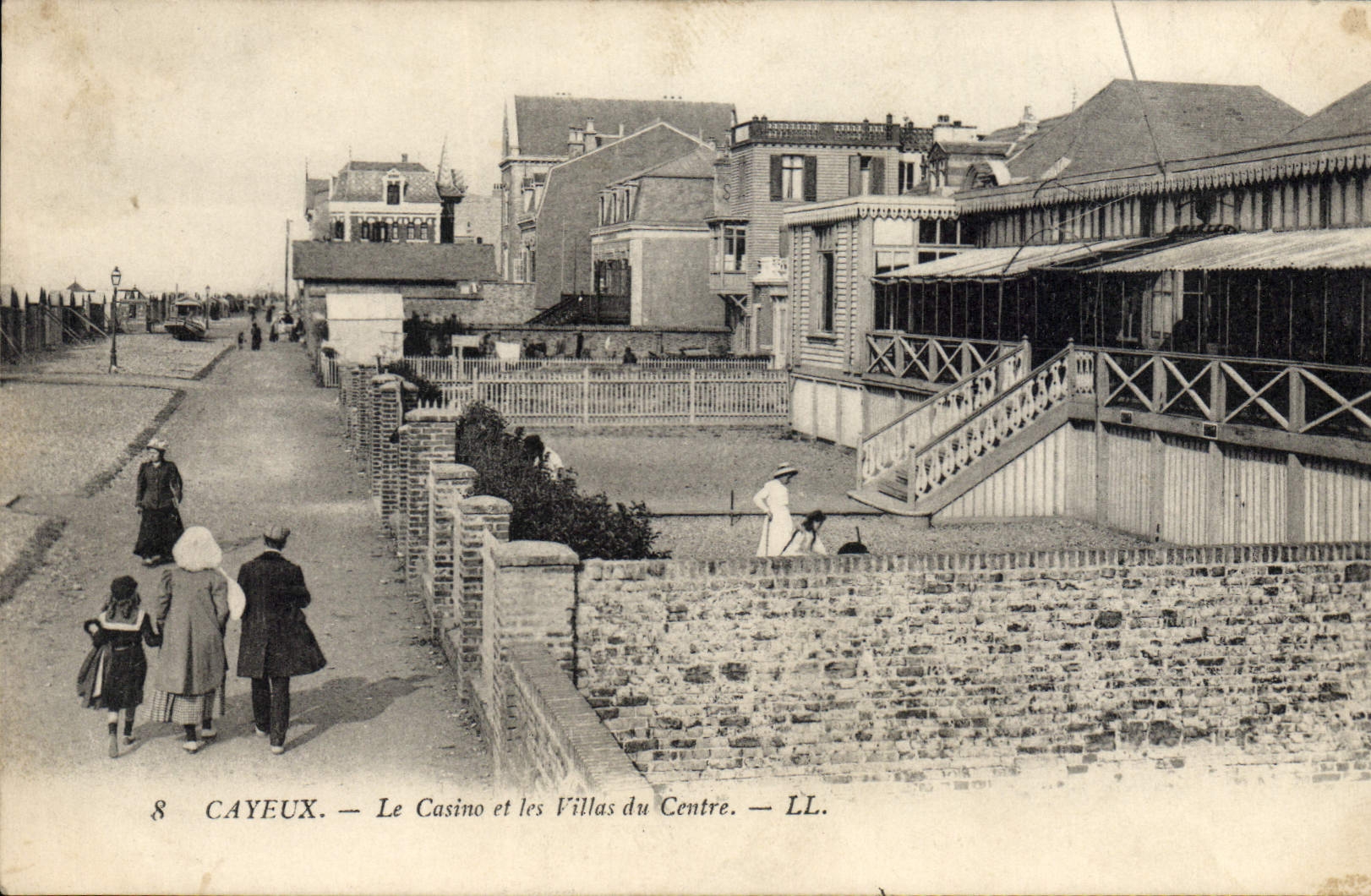 CPA Cayeux Le Casino et les Villas du Centre