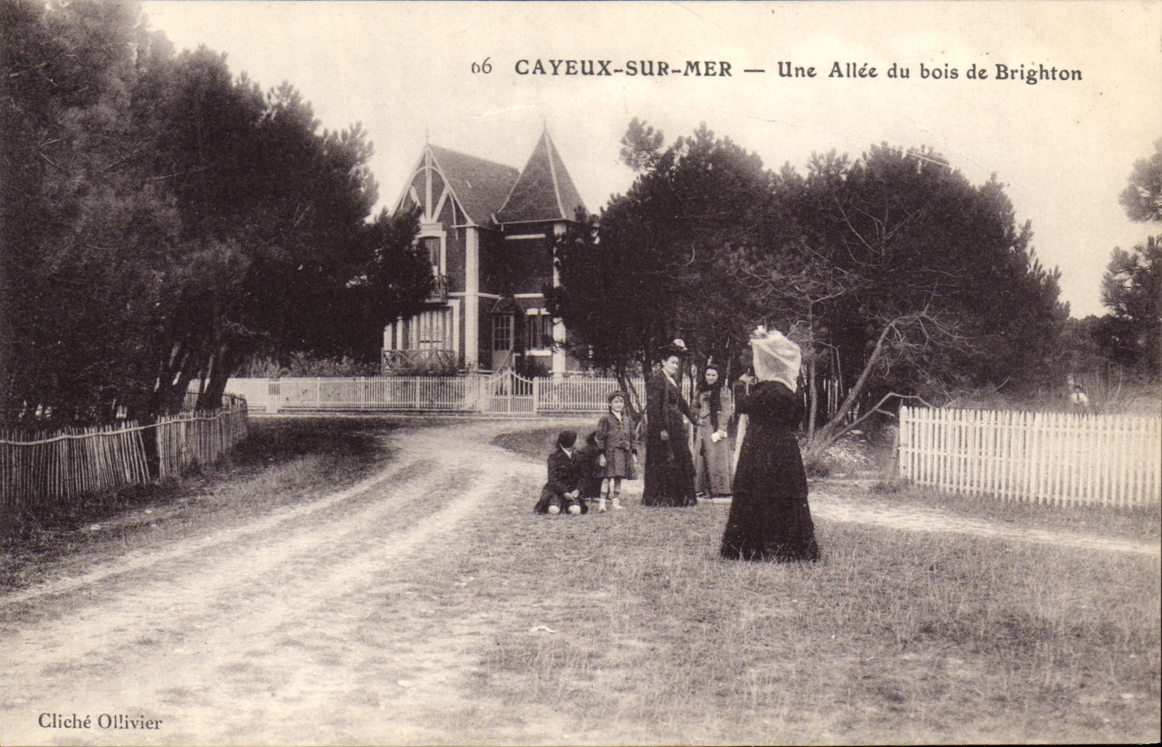 CPA Cayeux sur Mer Une Allee du bois de Brighton