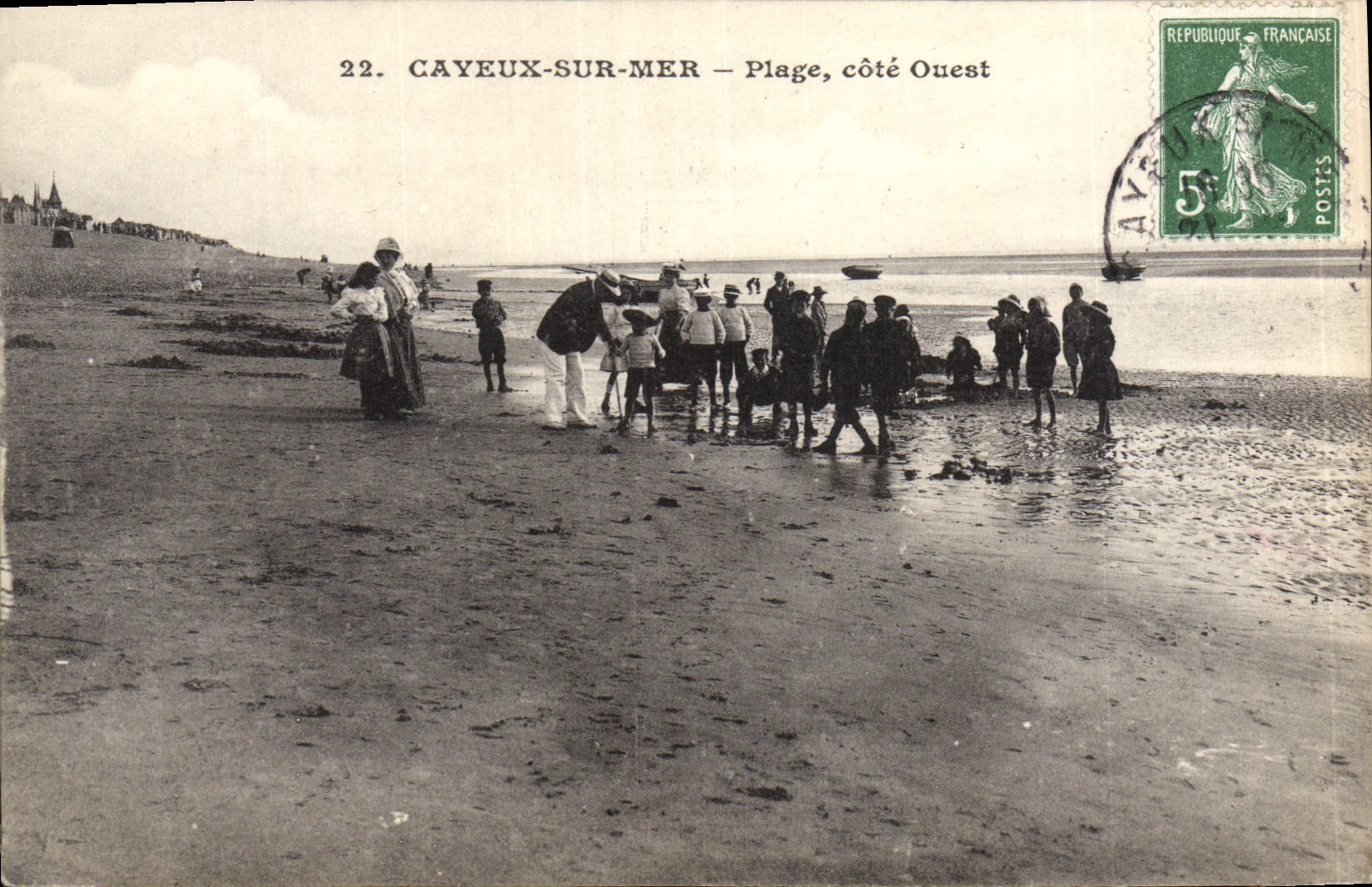 CPA Cayeux sur Mer Plage Cote Ouest