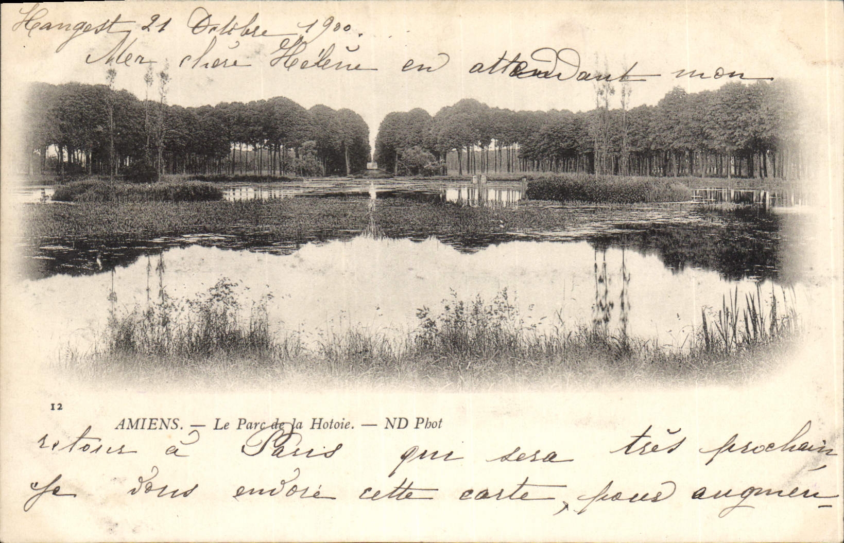 CPA Amiens Le Parc de la Hotoie