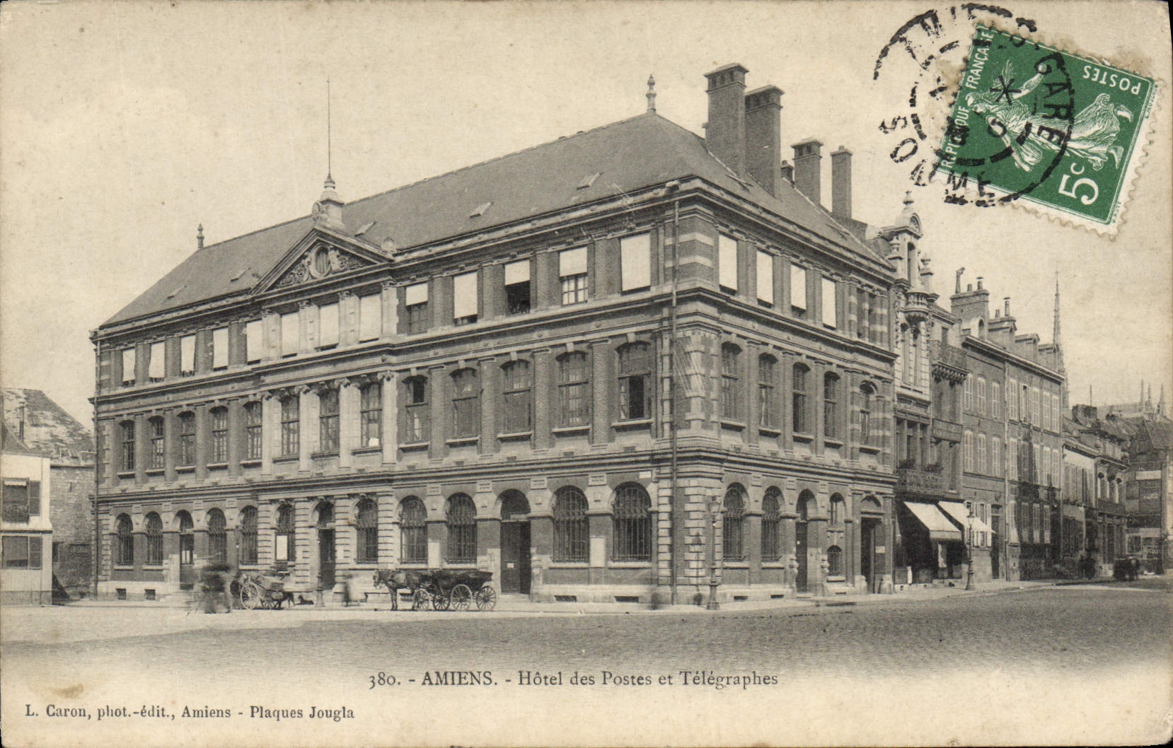 CPA Amiens Hotel des Postes et Telegraphes