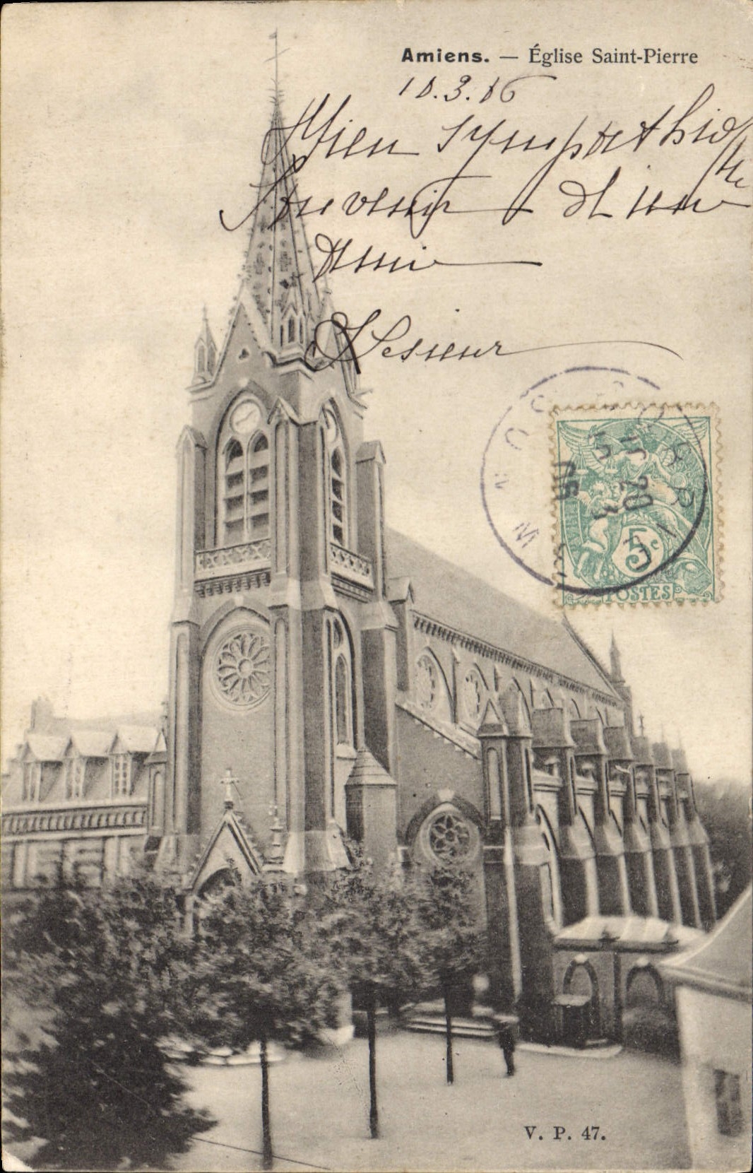 CPA Amiens Eglise Saint Pierre