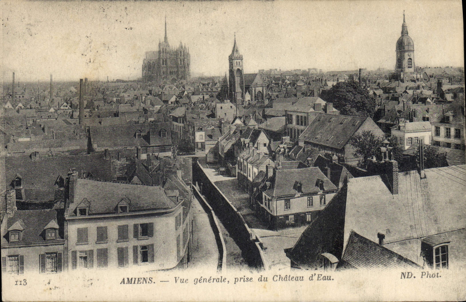 CPA Amiens Vue generale prise du Chateau d'Eau