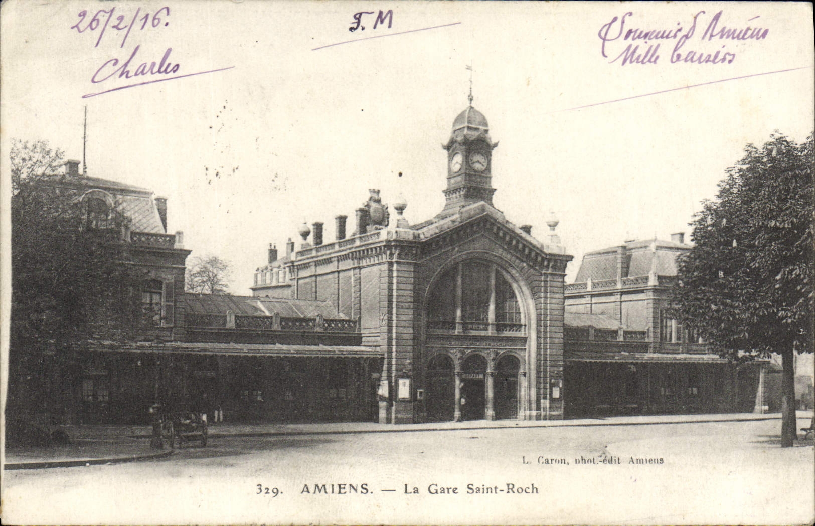 CPA Amiens La Gare Saint Roch