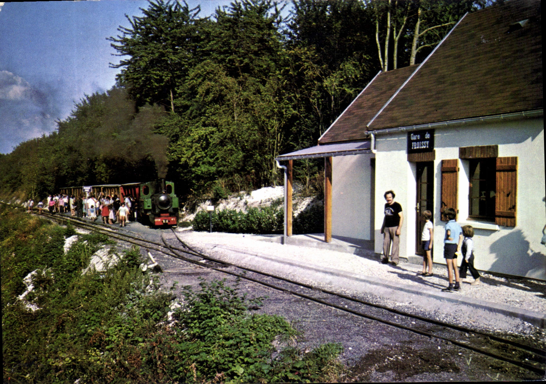 CPSM Chemin de Fer Touristique Froissy Dompierre (Somme)