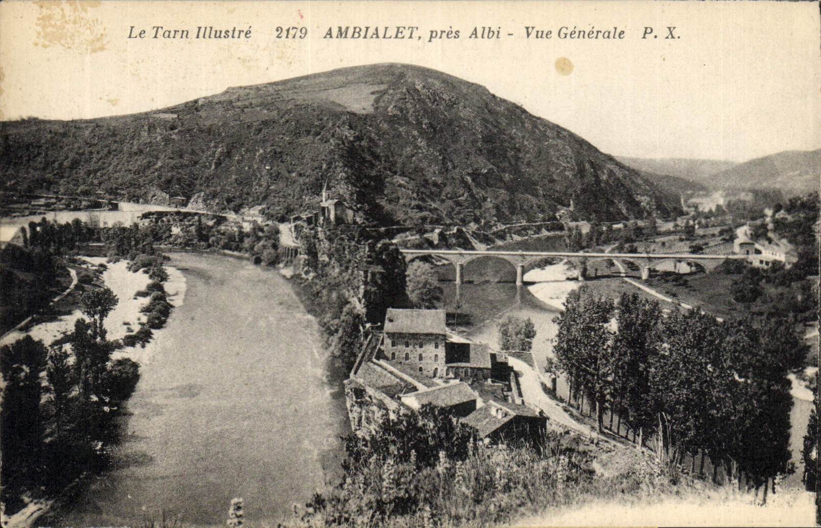 CPA Le Tarn illustre Ambialet pres Albi Vue Generale