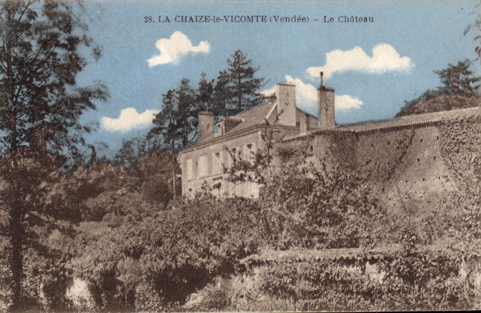 CPA La Chaize le Vicomte Le Château