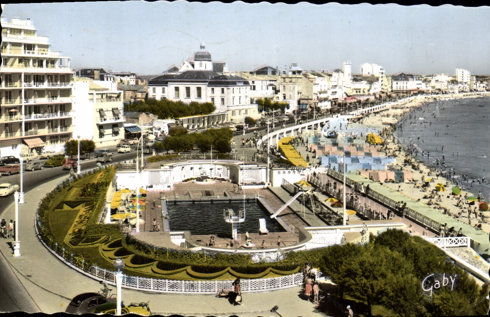 CPA Les Sables D'Olonne La Piscine et la Plage 