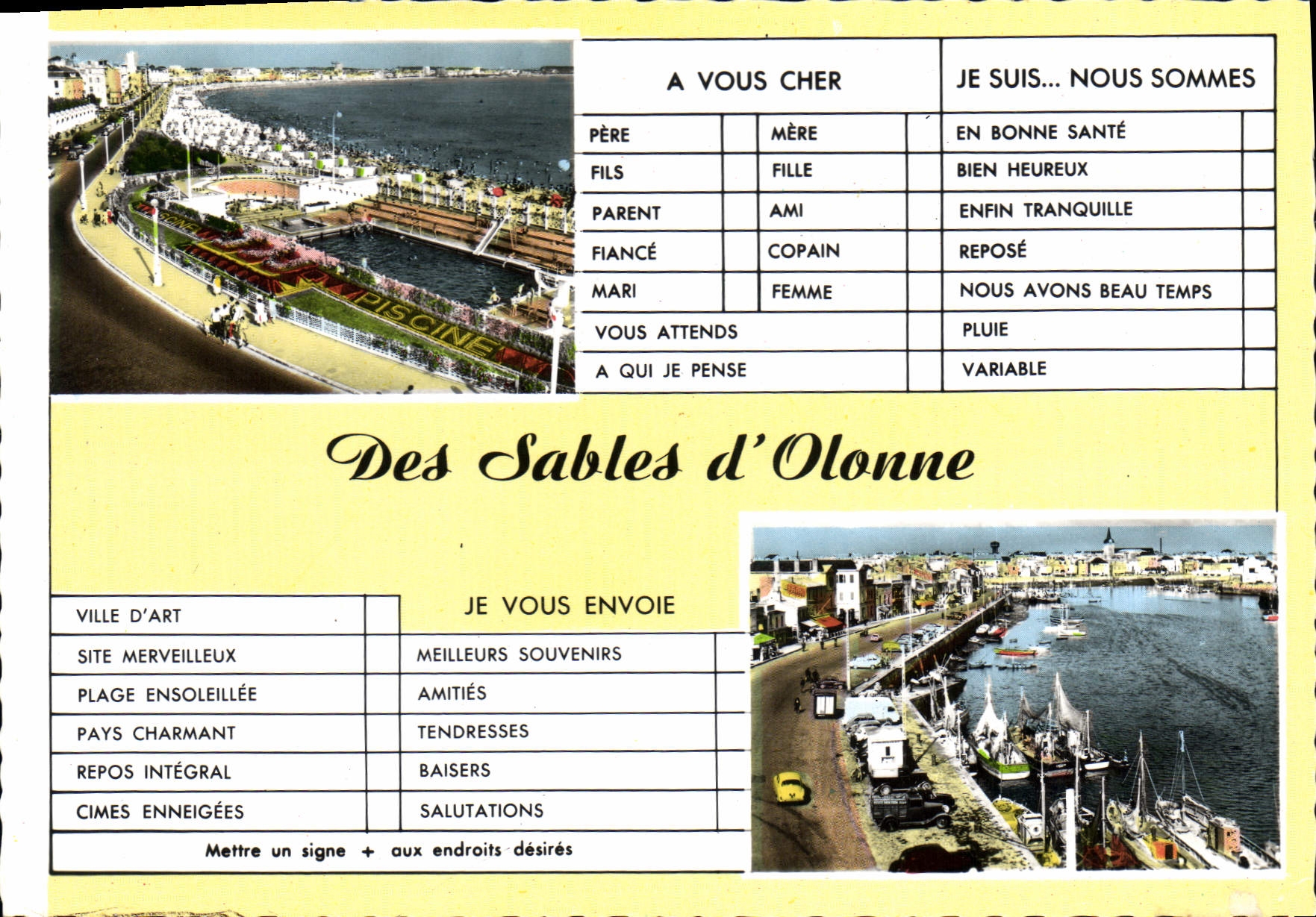 CPSM Les Sables D'Olonne questionnaire à choix multiples