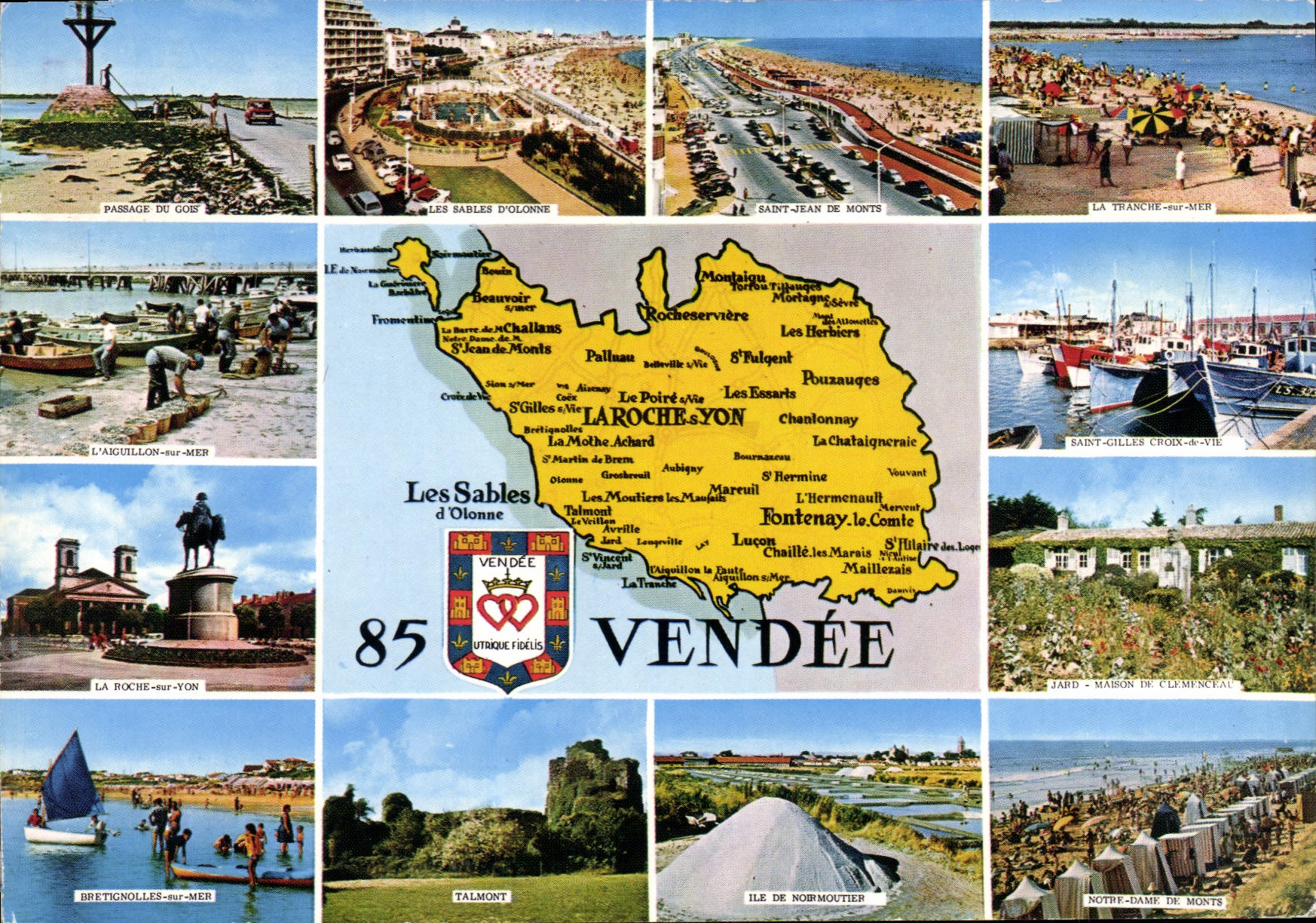 CPSM Vendee Bretignolles-sur-Mer Talmont La Tranche-sur-Mer Saint-Jean de Monts