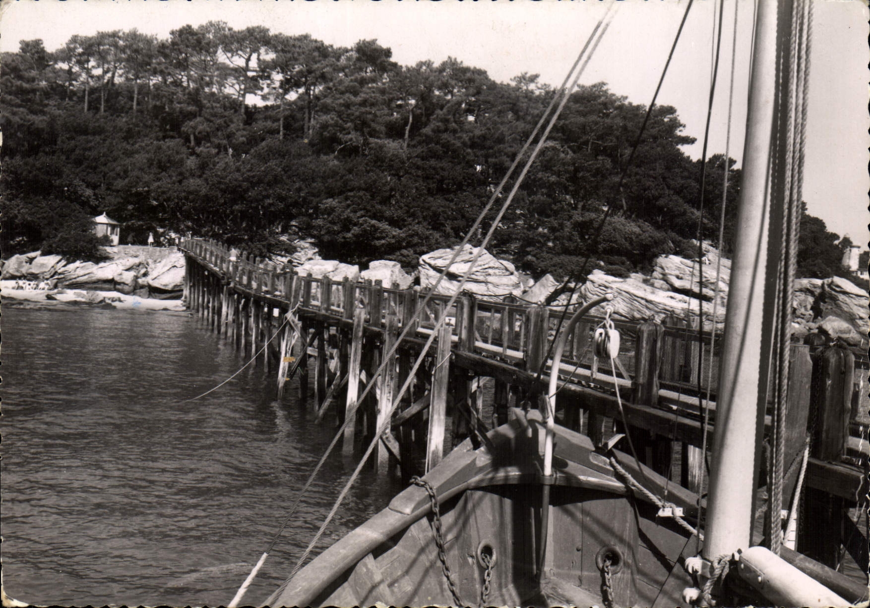 CPSM Ile de Noirmoutier L'Estacade du Bois de la Chaize 