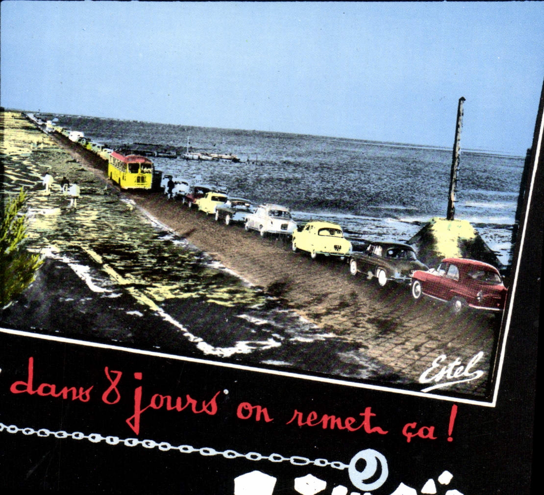CPSM Souvenir de Noirmoutier Vendee Le Passage du Gois