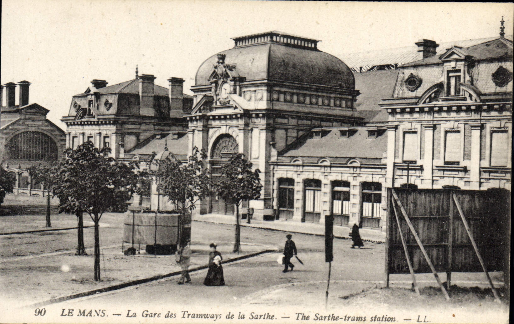 CPA Le Mans La Gare des Tramways de la Sarthe